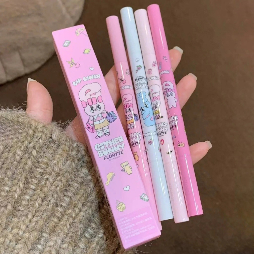 FLORTTE BUNNY Co-Branded Gel Eyeliner Natural Pink Series Glass Sea Series Gel Eyeliner กันน้ํายาวนา