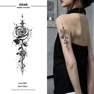 COD🔥 ⚡ส่งจากไทย⚡ แทททู ZOAR🚛L02Magic tattoo ผีเสื้อ สติ๊กเกอร์รอยสัก กันน้ำ รอยสัก ลายสัก 15 วัน สีดำ