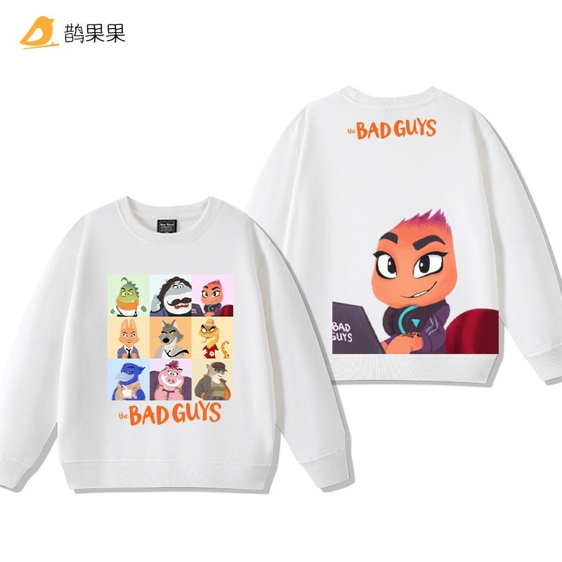 Bad Guys Alliance Big Bad Wolf Joint Movie Periphery Hoodie สําหรับผู้ชายและผู้หญิงหลวม Soft Premium