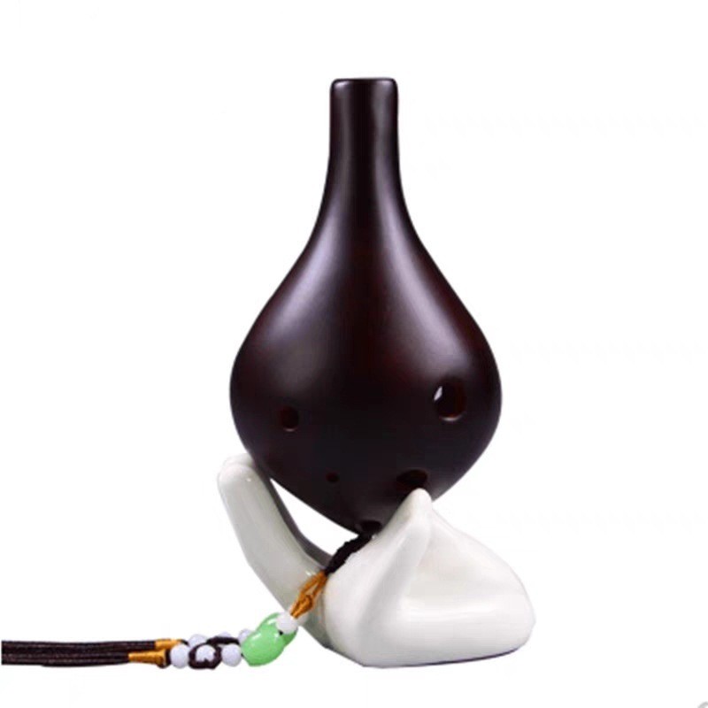 [Saror]6Ocarina Professional Six-Hole พร้อมเชือกแขวนขลุ่ยวาดด้วยมือ