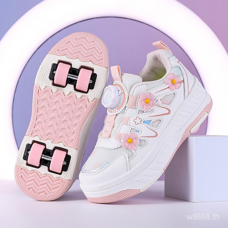 Roller Shoes Girls Roller Skates เด็กผู้ใหญ่กีฬากลางแจ้ง Roller Skates รองเท้าล้อที่ถอดออกได้ Non-Lu