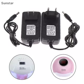 Sunstar 24V 1A Power Supply Adapter Charger 24W UV LED โคมไฟเครื่องเป่าเล็บเล็บเครื่องมือ