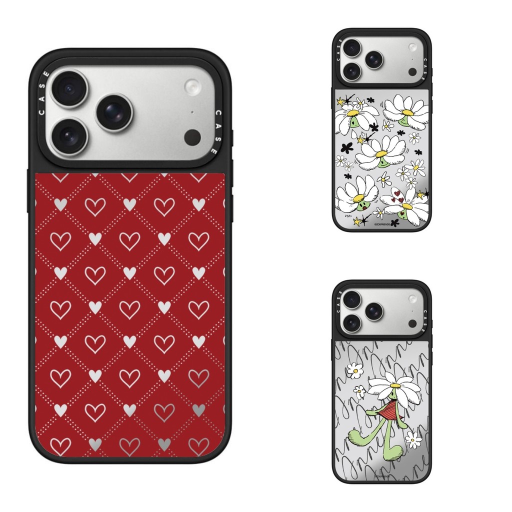 สําหรับ IPHONE 17 16 15 14 13 11 PRO PROMAX PLUS AIR เคสป้องกัน GD ดอกไม้ CASETI ฝาครอบปลอกเชลล์