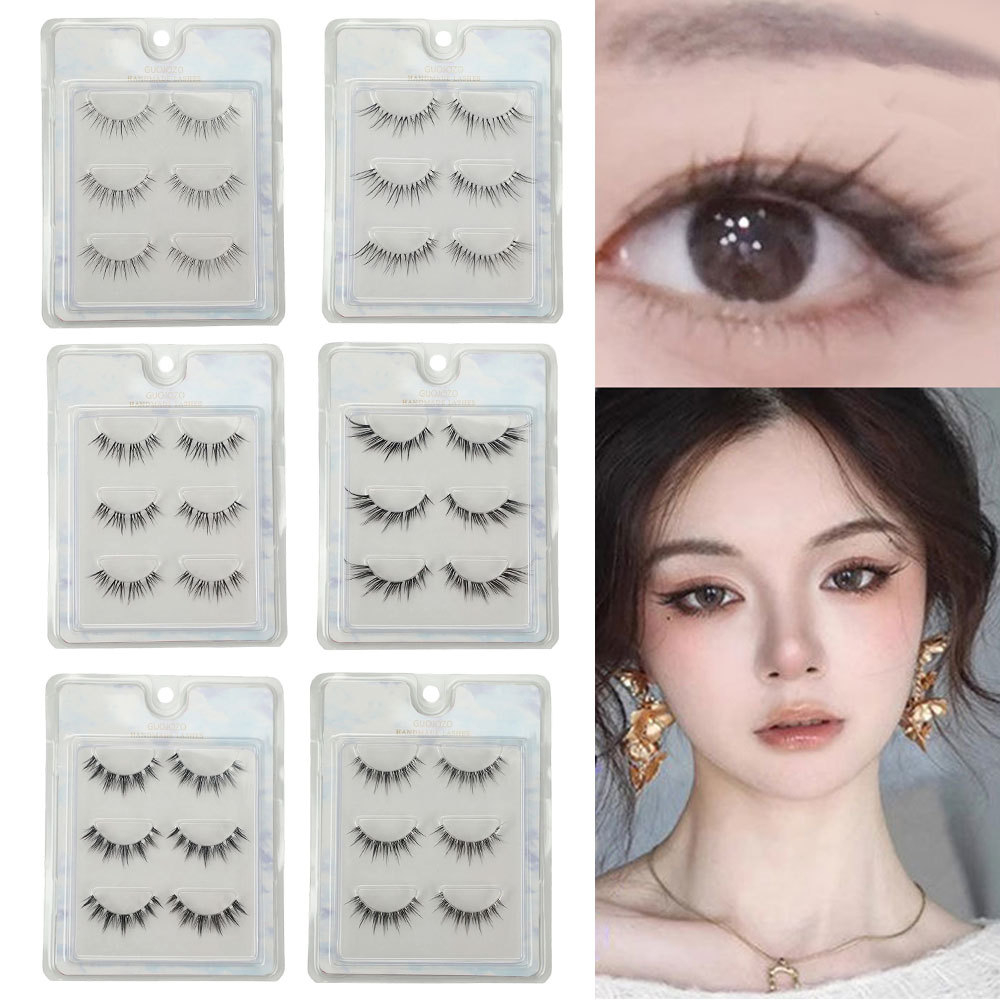 Cross Natural Long 3 คู่ขนตาปลอม Lash Extension ก้านใสนํากลับมาใช้ใหม่ได้