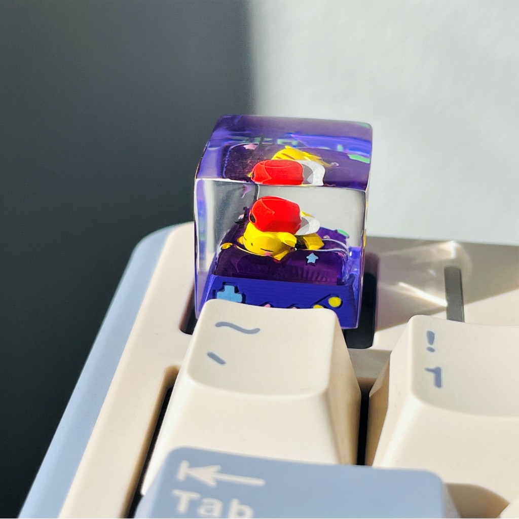 keycap ไทย keycap ดรีมปิกาจู | Pokémon Keycap คีย์บอร์ดที่กําหนดเองเรซิ่นที่ไม่ซ้ํากัน Keycap ของขวั