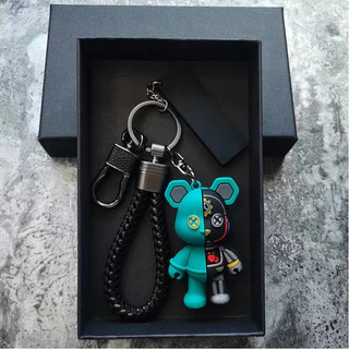 พวงกุญแจ เทรนด์คุณภาพสูงกลไกหมีรถ Keyfob บุคลิกภาพของขวัญคู่รักสามมิติตุ๊กตากระเป๋าแขวนสำหรับของขวัญวันหยุดเล็ก สต็อกไทย