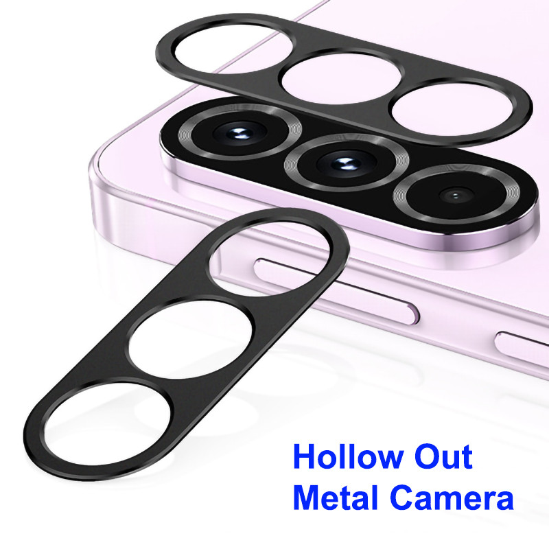 Hollow Out ตัวป้องกันเลนส์กล้องโลหะสําหรับ Samsung Galaxy A57 A37 A56 A36 5G