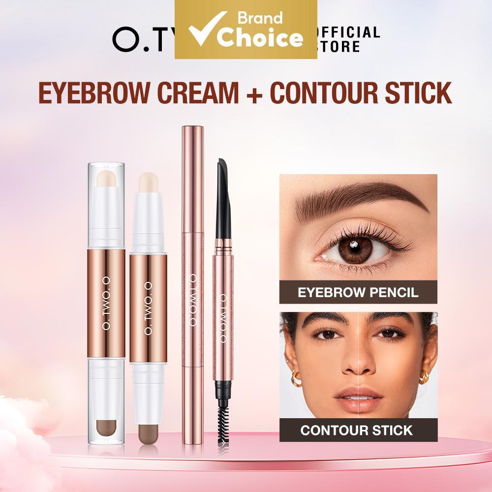 O.TWO.O Make Up Set ของขวัญกล่อง, 2 In 1 Shadow Contour Stick Brow ดินสอกันน้ํา, Highlighter แต่งหน้าอายไลเนอร์เครื่องมือ,เด็กแต่งหน้าของเล่นสําหรับหญิง, Raya Choice ฤดูใบไม้ผลิ Renewal