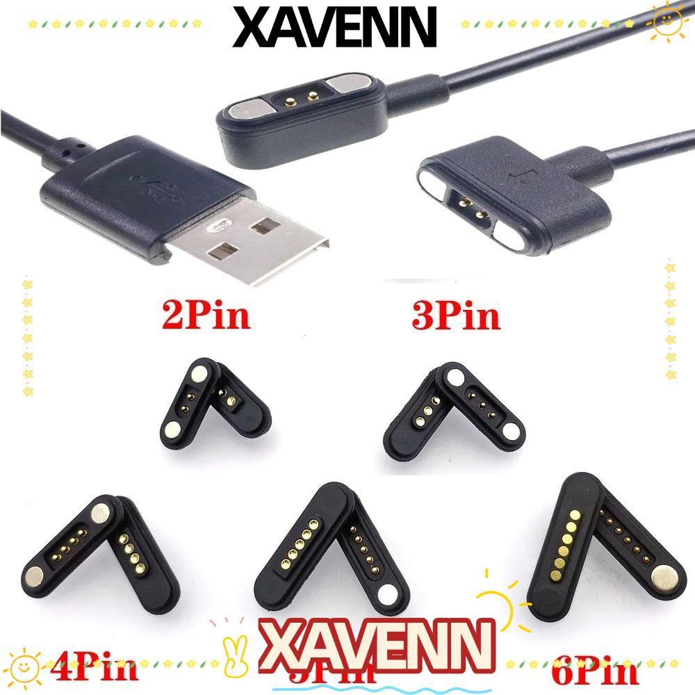 XAVENN DC Magnetic Pogo Pin Connector, High Current กันน้ํา Pogopin Magnetic Connector, Spacing 2.54