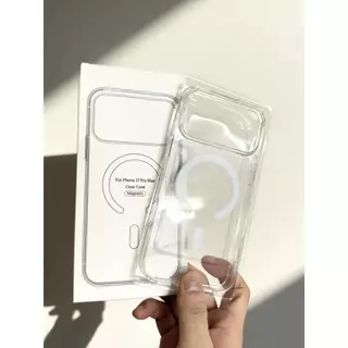 เคสแม่เหล็กใสกันกระแทกสำหรับ iPhone 17/17 Air/17 Pro/17 Pro Max รองรับชาร์จไร้สาย วัสดุ PC แข็งแรง