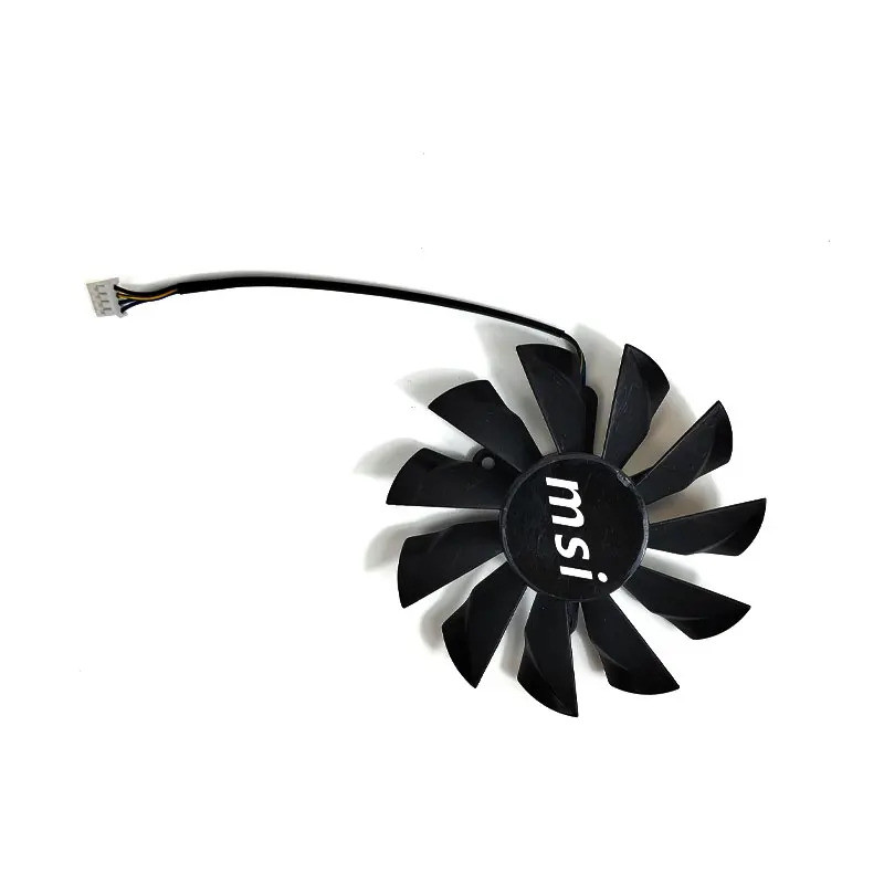 ใหม่ 87 มม.4PIN MSI N550GTX-Ti Blizzard พัดลมระบายความร้อนเปลี่ยน PLA09215B12M พัดลมระบายความร้อนสํา