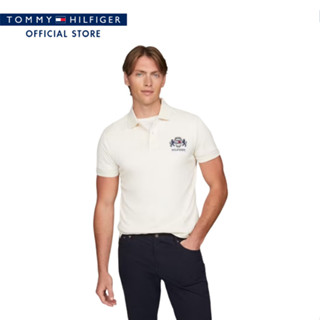 Tommy Hilfiger เสื้อโปโล ผู้ชาย รุ่น MW0MW37516 Z00 - สีขาว …