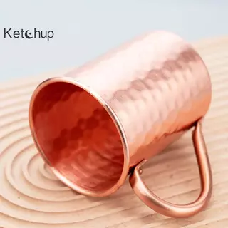 [Ktchup-t] 500ml 100% ทองแดง Moscow Mule Mug Cotail ถ้วยไวน์ตอกทองแดงแก้วเบียร์แก้วกาแฟถ้วยนมบาร์ถ้วย Drinkware สแตนเลสทนทานดี