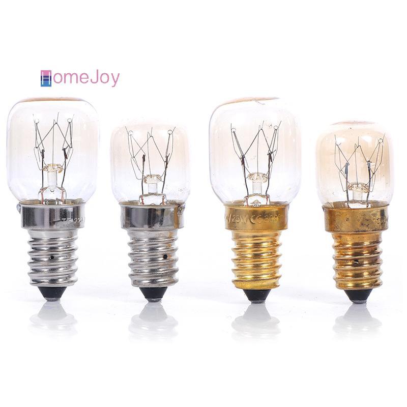 [HomeJoy-t] หลอดไฟอุณหภูมิสูง 15W 25W E14 300 องศาเตาอบไมโครเวฟหลอดไฟทังสเตน Filament steamer หลอดไฟ