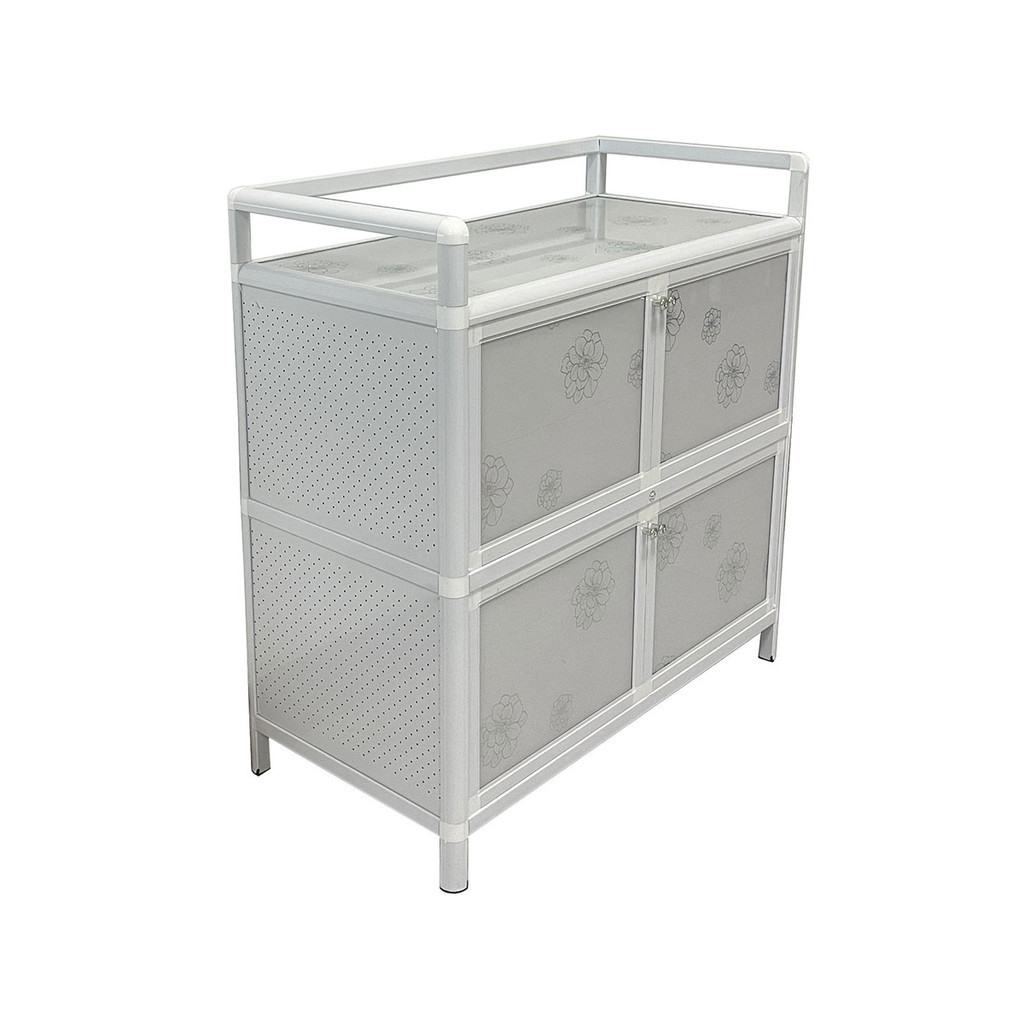 สินค้าใหม่ ZAGIO ตู้กับข้าว 4 บานเปิด รุ่น 4Y30AT ขนาด 77 x 38 x 80 ซม. สีขาว