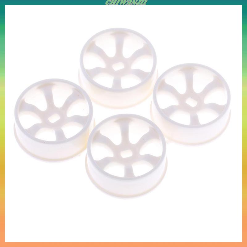 [ Chiwanji1] 4 ชิ้น 1/28 ขอบล้อ RC สีขาวสําหรับ WLtoys K989 Drift รถ DIY อะไหล่