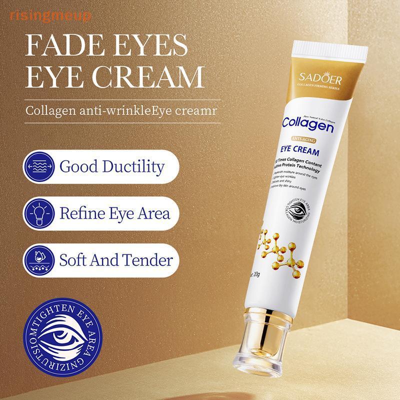 [risingmeup] SADOER Collagen Eye Cream Skincare Anti Dark Circles Eye Bags Firming Moisturizing Skin