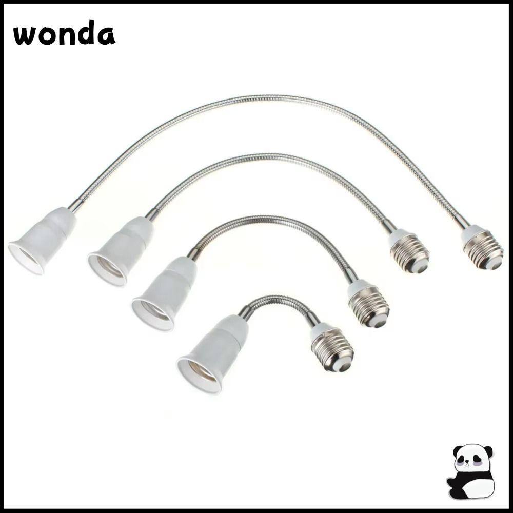 WONDA หลอดต่อหลอดไฟ LED, ยาวที่มีความยืดหยุ่นผู้ถือโคมไฟแปลง,คุณภาพสูงเกลียว 20/30/40/60 ซม.E27 ถึง E27 ผู้ถือโคมไฟอะแดปเตอร์ Home