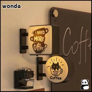 ป้ายโคมไฟกาแฟ วันดา,ป้ายไฟบรรยากาศเรืองแสงขนาดเล็ก,หมุดขนาดเ…