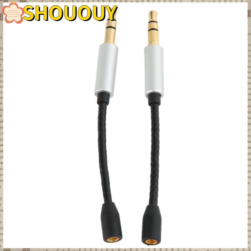 SHOUUY 2PCS MMCX หญิง 3.5 มม.สาย Plug and Play OFC Core MMCX ถึง 3.5 มม.สายอะแดปเตอร์, Gold Plated I