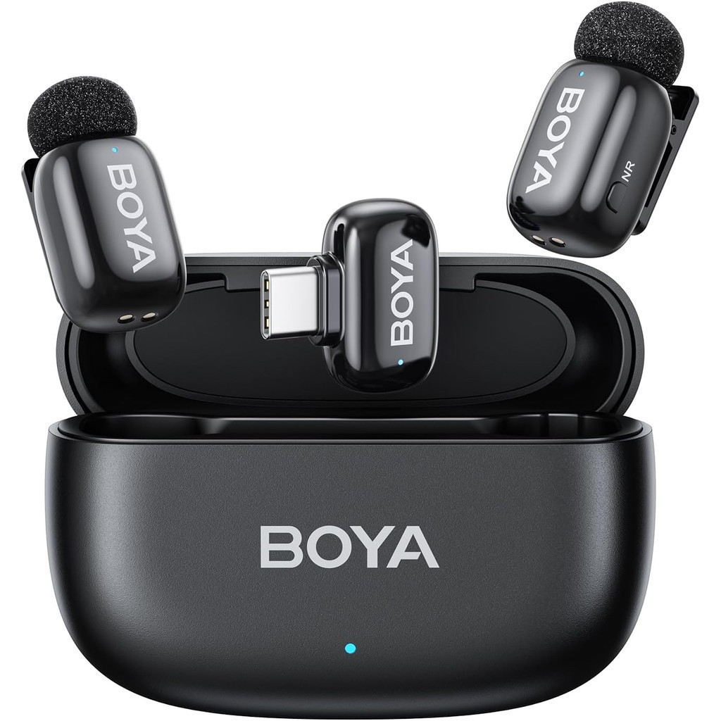 Yunbe Boya Mini ไมโครโฟนไร้สาย USB-C เหมาะสําหรับ Android/Type-C/15/16 ชุดหูฟัง-Ultra Light Noise Ca