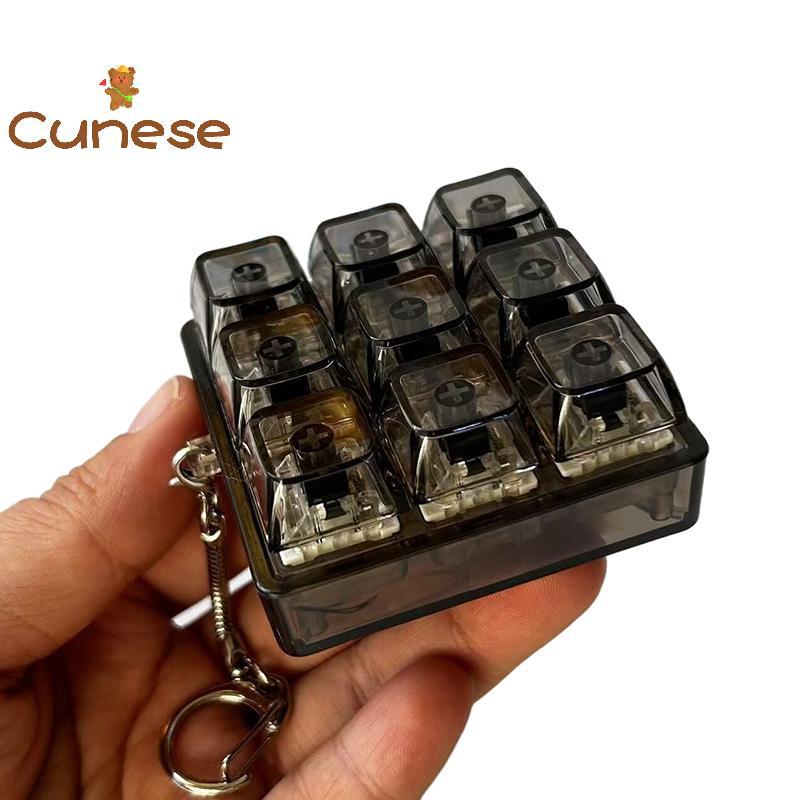 [Cuninese] 4Key Mechanical Keyboard Axis Tester LED Keyboard Sampler Keycap Switch ของเล่นความเครียด
