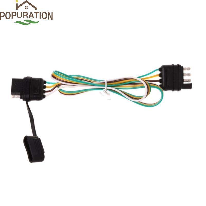 POP Fast ติดตั้ง Trailer Connector 4 Pin ปลั๊ก ABS สําหรับรถบรรทุก Caravans ใช้
