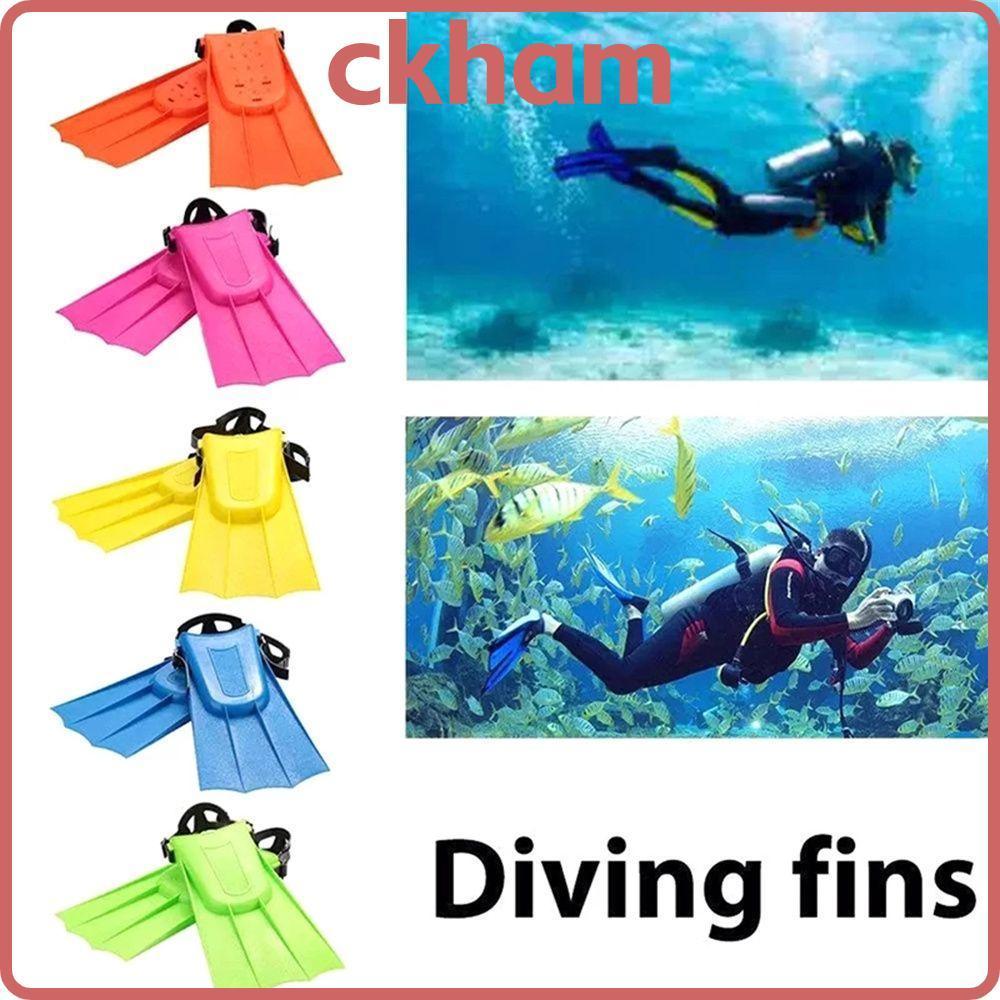 CKHAM Swimming Fins Child Beginner Portable Snorkel Foot Flippers