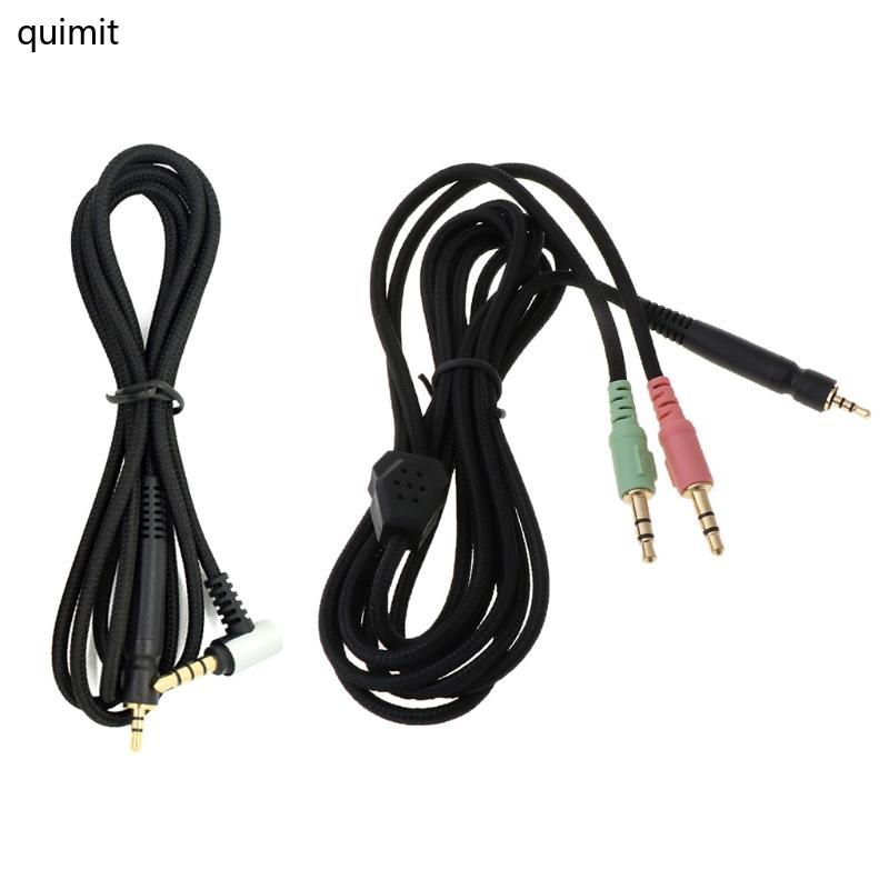 QUIM เปลี่ยนสายหูฟัง 3 5 มม.สําหรับ G4ME ONE GAME ZERO PC 373D PC37X GSP350 500 600 หูฟัง