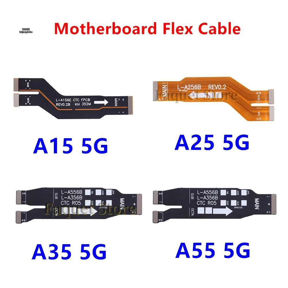 บอร์ดหลักเมนบอร์ด Flex Cable สําหรับ Samsung Galaxy A55 A15 A25 A35 5G เมนบอร์ด Flex