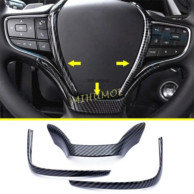 สําหรับ 2019-2024 Lexus UX200 UX250h UX300e ES200 ES250 ES350 ES300h พวงมาลัยรถตกแต่งฝาครอบสติกเกอร์