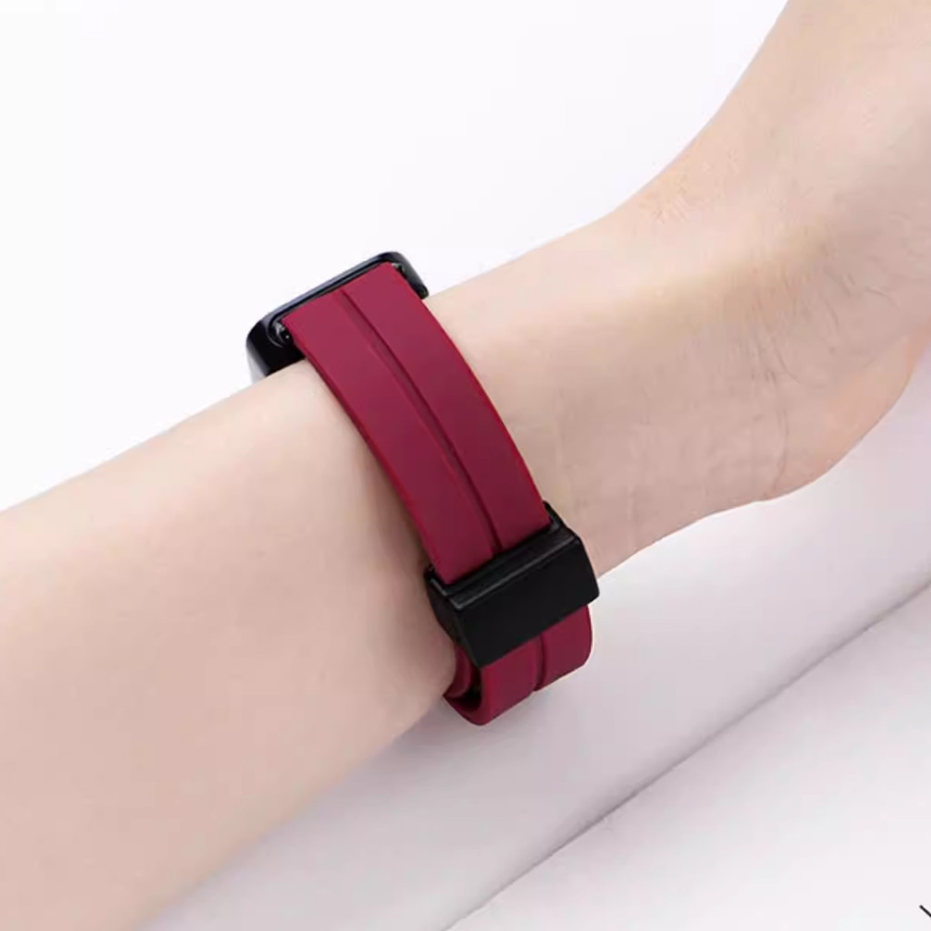 หัวเข็มขัดแม่เหล็กสายรัดซิลิโคนสําหรับ Huawei Band 11/Band 11 Pro NFC สําหรับ Band 10/9/8 สายคล้องคอกีฬาสําหรับผู้ชายผู้หญิง ราคา ถูกที่สุด ดีลบีเคเค แกลเลอรีภาพที่ 3