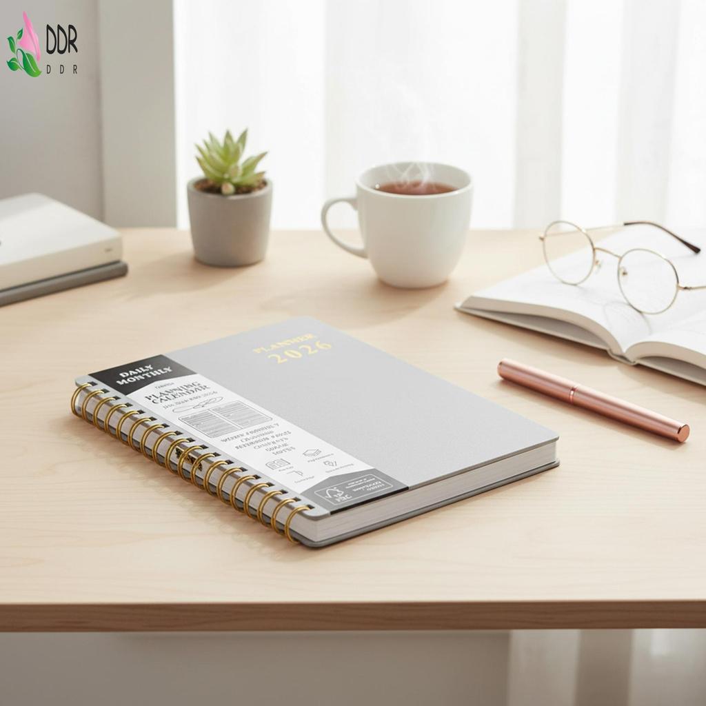A5 Planner Notebook PP Cover Calendar Journal กันน้ําทนทานสําหรับนักเรียนและมืออาชีพ