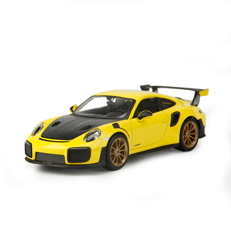 [โมเดลรถของเล่น] Porsche 911 GT2RS Frog King taycan โมเดลรถ 1: 24 โมเดลรถโลหะผสมจําลองคอลเลกชัน Meri