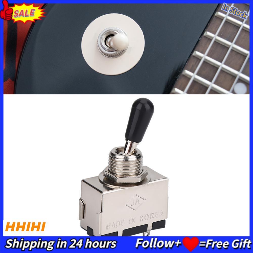 Hhihi Hhihi สวิตช์กีตาร์ 3 ทาง Enclosed Toggle Pickup Selector สำหรับชิ้นส่วนอะไหล่