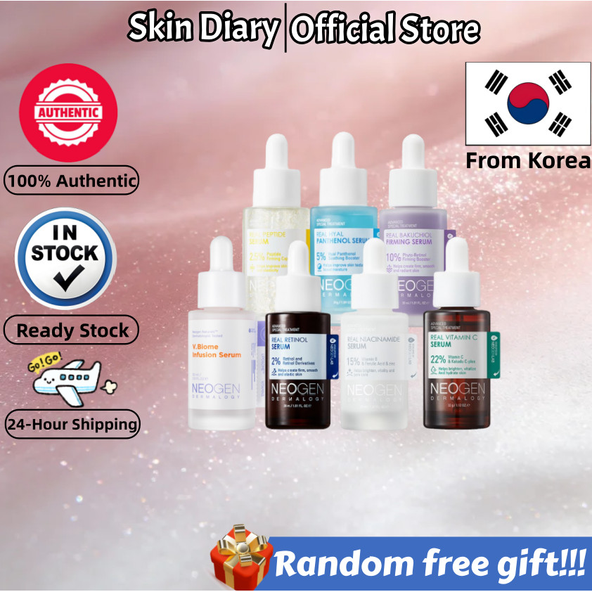 [NEOGEN DERMALOGY] Skincare Essence-Bakuchiol/Real Hyal Panthhenol/V.Biome Infusion/Peptide/Retinol/