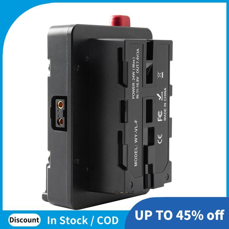 Power Adapter Mount Plate สําหรับ Mini Nano V/V Mount แบตเตอรี่ NP-F NP-F960 NP-F970,D-Tap สําหรับกล