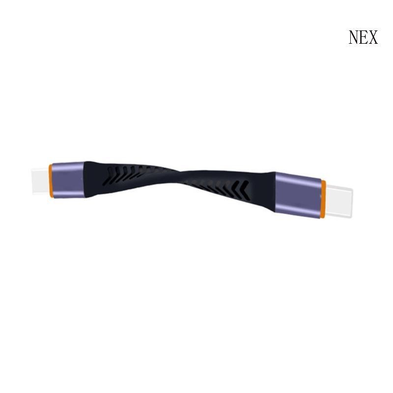NEX สาย USB4 0 USB C to C 100W ชาร์จเร็ว 40Gbps Data Sync 4K Video Short Line