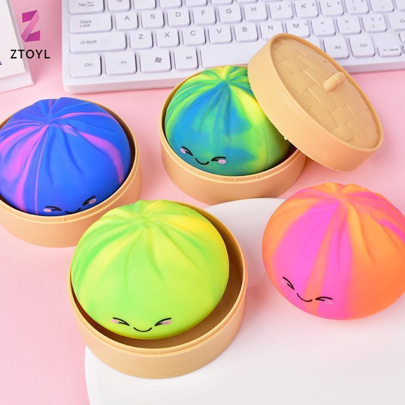 [ZTO-t] Anti Stress Dumpling Squishy ของเล่น Sensory ความเครียดบรรเทา Fidget บีบของเล่นสําหรับโต๊ะสํานักงาน Hand Therapy ผ่อนคลาย null