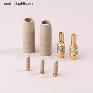Onetimingblissea 9 ชิ้น 0.8/1.0/1.2 มิลลิเมตร MIG ไฟฉายแก๊สหัวฉีด 15AK ไฟฉายเชื่อมป้องกันหัวฉีด SEA