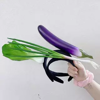 [Sep-t] ตลกจําลองผลไม้ผักผม Hoop ขนมปังแครอทกล้วย Hairband พริกไทยวันเกิดคอสเพลย์ฮาโลวีน Headwear