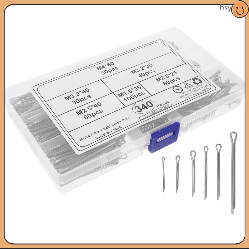 340 ชิ้น Hitch Pins Assortment Kit Fastener Pin สําหรับช่าง RV เจ้าของ huyisheng