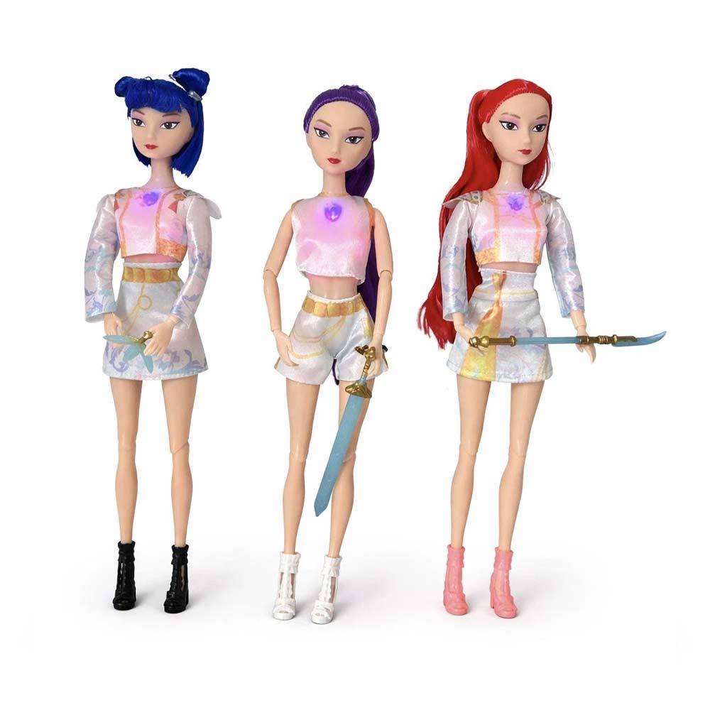 K-Pop: Demon Hunters doll toys 11 inches Zoey Mira Rumi baby doll toys set