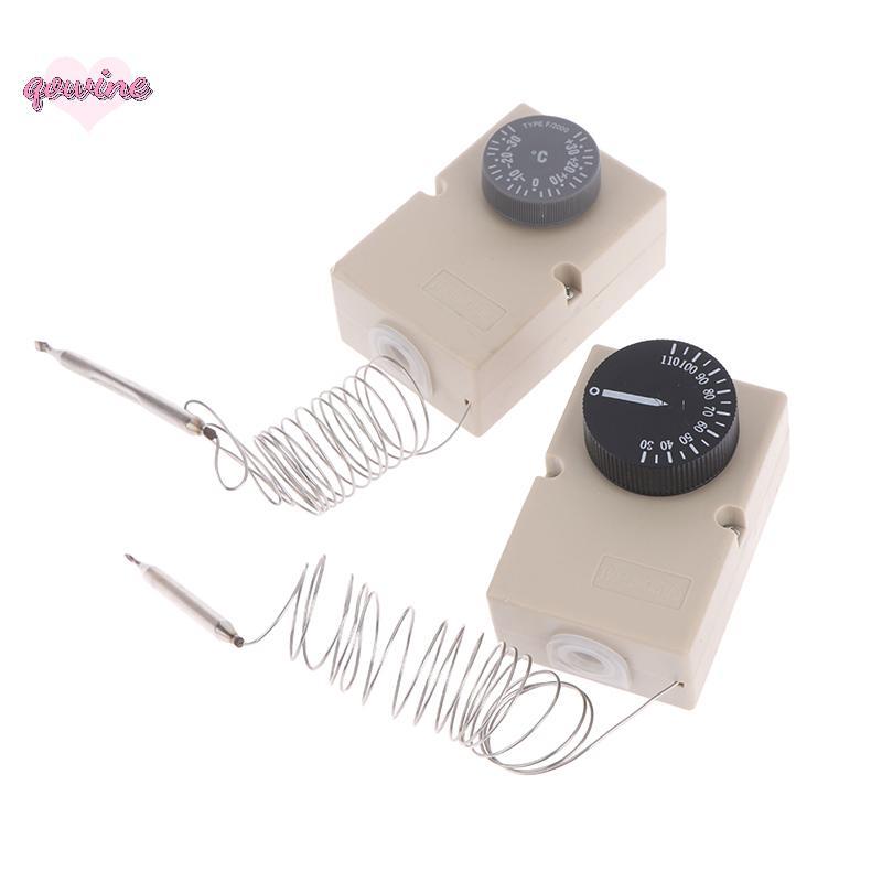[qowine] สําหรับอุปกรณ์ไฟฟ้าลูกบิดอุณหภูมิสวิตช์เชิงกล Capillary Thermostat 50-300C 0-60C 0-50C 0-40