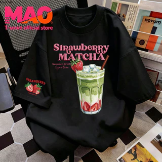 COD✅ (จัดส่งในกรุงเทพฯ) MAO Shop ❗ เสื้อยืดแขนสั้นพิมพ์ลายเครื่องดื่มเย็นสดชื่นในฤดูร้อน สไตล์เกาหลี ผ้าสบาย M03