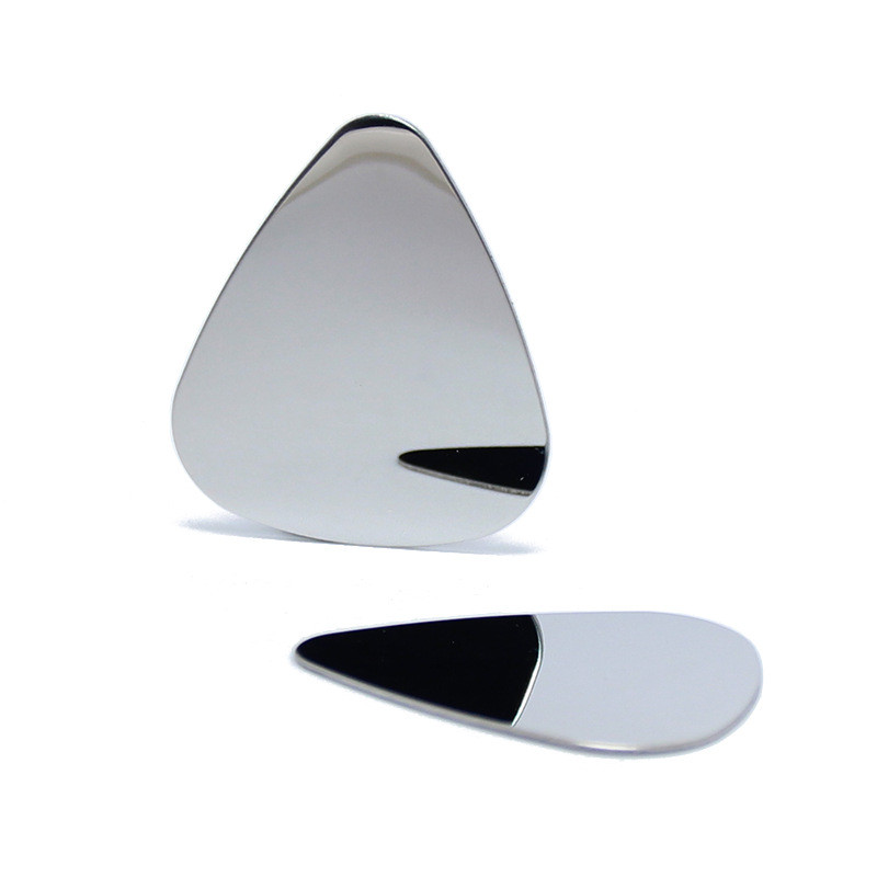 กีตาร์ Pick อุปกรณ์เสริมสแตนเลสเครื่องดนตรี Pick โลหะบาง Shrrapnel Bass อะคูสติกกีตาร์ Finger Pick 4