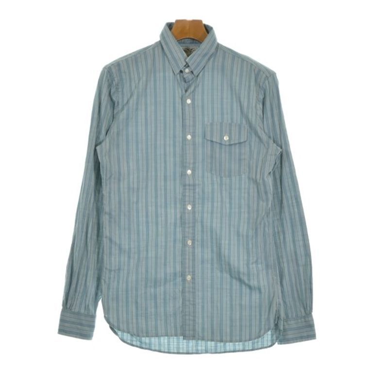 RRL Shirt stripe blue Direct from Japan Secondhand