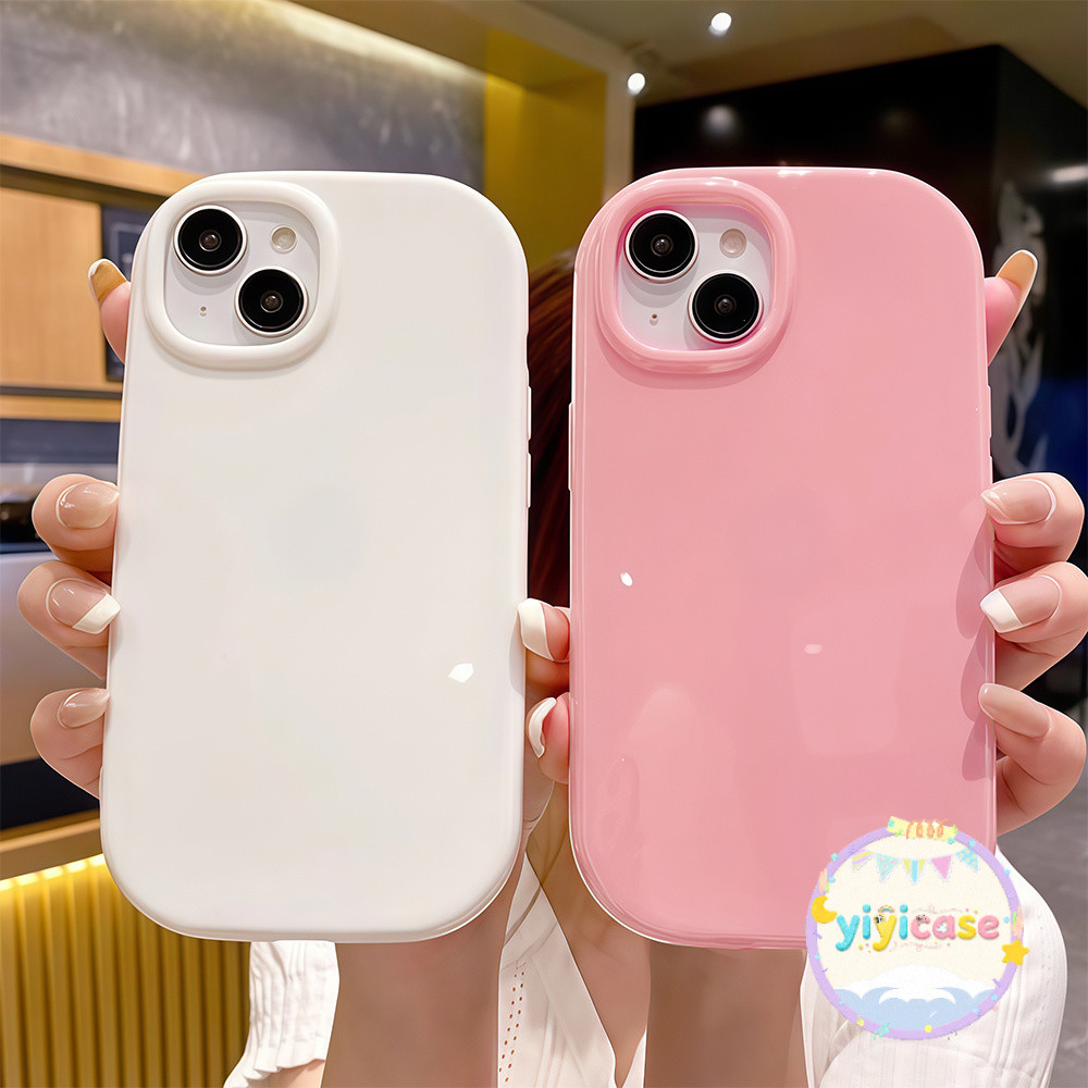 เคสสำหรับไอโฟน17pro 13 11 16promax กรณีมือถือขอบกลมไม่มีรูปแบบ เรียบง่าย case for iPhone 15 14 12 ProMax XS XR 6/7/8Plus