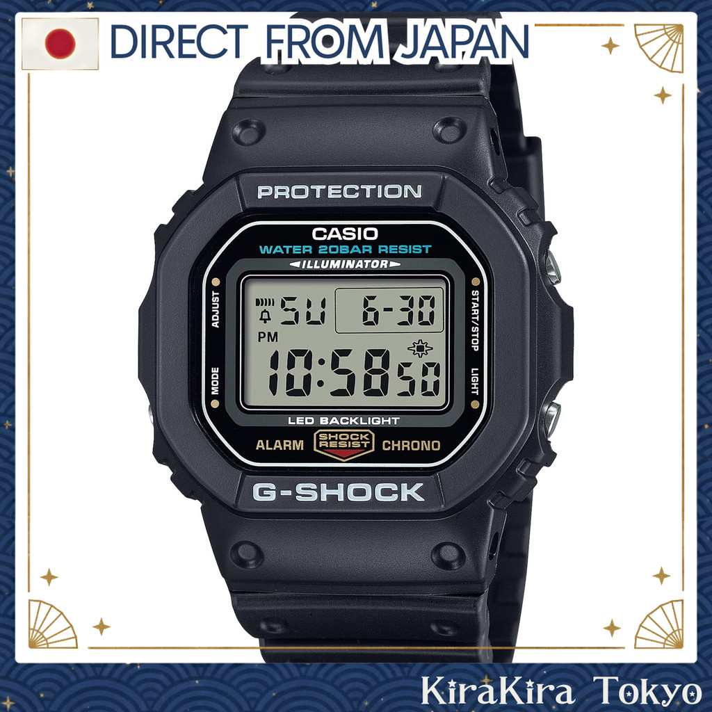 【Direct from Japan】 Casio นาฬิกาข้อมือ G-Shock รุ่น DW-5600UE-1JF ตัวเรือนสีดำ ทนทาน กันแรงกระแทก กั