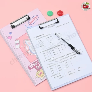 แผ่นรองเขียน A4 ลายการ์ตูน คลิปบอร์ดหนาพิเศษ ทนทาน กันน้ำ แฟ้มหนีบเอกสาร นักเรียน/ออฟฟิศ